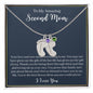 To My Amazing Second Mom-Baby Feet Necklace