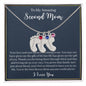 To My Amazing Second Mom-Baby Feet Necklace