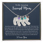 To My Amazing Second Mom-Baby Feet Necklace