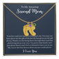 To My Amazing Second Mom-Baby Feet Necklace