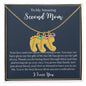 To My Amazing Second Mom-Baby Feet Necklace