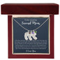 To My Amazing Second Mom-Baby Feet Necklace
