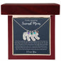 To My Amazing Second Mom-Baby Feet Necklace