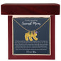 To My Amazing Second Mom-Baby Feet Necklace