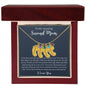 To My Amazing Second Mom-Baby Feet Necklace