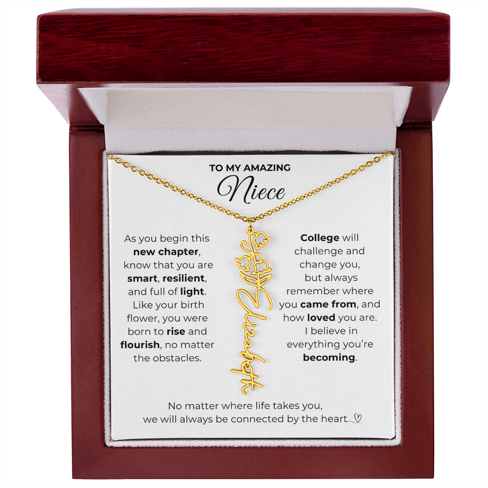 Personalized Niece College Gift from Aunt or Uncle