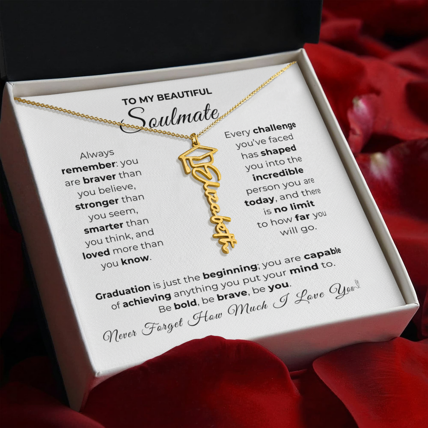 Personalized Soulmate Graduation Gift-So Proud of You