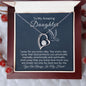 To My Daughter-"My Prayer For You" Forever Love Necklace