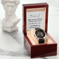 "My Husband, I Love You" Openwork Watch