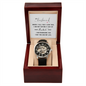 "My Husband, I Love You" Openwork Watch