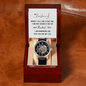 "My Husband, I Love You" Openwork Watch