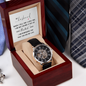 "My Husband, I Love You" Openwork Watch