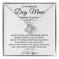 To My Dog Mom-"My Promise To You" Love Knot Necklace