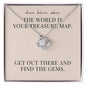 "Dream, Believe, Achieve" Love Knot Necklace