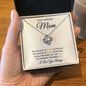 To My Mom-"Measure My Love" Love Knot Necklace