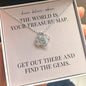 "Dream, Believe, Achieve" Love Knot Necklace