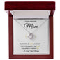 To My Mom-"Measure My Love" Love Knot Necklace