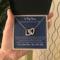 To My Mom-"I Love You" Hearts Necklace