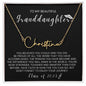 To My Granddaughter-"Class of 2023" Signature Name Necklace