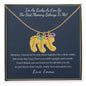 "I'm So Lucky You're My Mommy" Baby Feet Necklace