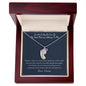 "I'm So Lucky You're My Mommy" Baby Feet Necklace
