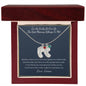 "I'm So Lucky You're My Mommy" Baby Feet Necklace