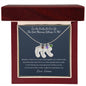 "I'm So Lucky You're My Mommy" Baby Feet Necklace