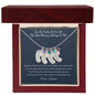 "I'm So Lucky You're My Mommy" Baby Feet Necklace