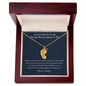 "I'm So Lucky You're My Mommy" Baby Feet Necklace