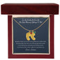 "I'm So Lucky You're My Mommy" Baby Feet Necklace