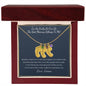 "I'm So Lucky You're My Mommy" Baby Feet Necklace
