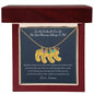 "I'm So Lucky You're My Mommy" Baby Feet Necklace