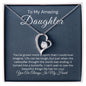 To My Daughter-"I Am Proud of You" Forever Love Necklace