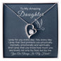To My Daughter-"My Prayer For You" Forever Love Necklace