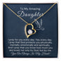 To My Daughter-"My Prayer For You" Forever Love Necklace