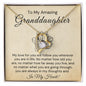 My Amazing Granddaughter-"Always in My Heart" Forever Love Necklace