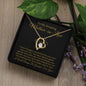 To My Amazing Mother-in-Law-"Grateful for You" Forever Necklace