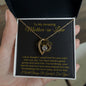 To My Amazing Mother-in-Law-"Grateful for You" Forever Necklace