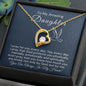 To My Daughter-"My Prayer For You" Forever Love Necklace