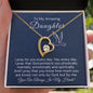 To My Daughter-"My Prayer For You" Forever Love Necklace