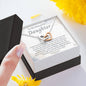 To My Beautiful Daughter-"I Love You" Hearts Necklace