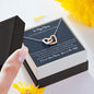 To My Mom-"I Love You" Hearts Necklace