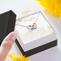 To My Beautiful Daughter-"The Best Thing" Hearts Necklace