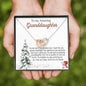 Grandmother to Granddaughter-You Brighten My Days, Hearts Necklace