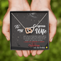 To My Gorgeous Wife-My Inspiration Hearts Necklace