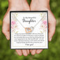 To My Beautiful Daughter-"Best Thing to Me" Hearts Necklace