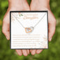 To My Beautiful Daughter-"The Best Thing" Hearts Necklace