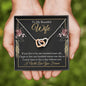 To My Beautiful Wife-"Life With You" Hearts Necklace