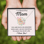 To My Beautiful Mom-"I Am Grateful" Hearts Necklace