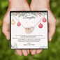 To Our Daughter-"Greatest Gift" Hearts Necklace